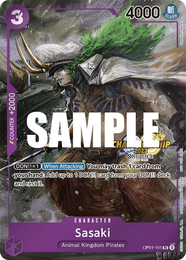one piece card game promotion pack 2023 Vol.4 Sasaki (CS 2023 Event Pack