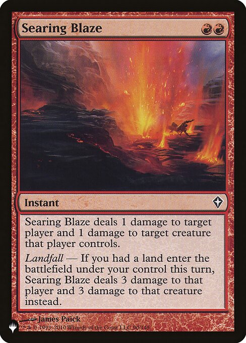 Searing Blaze (WWK-90) [The List]