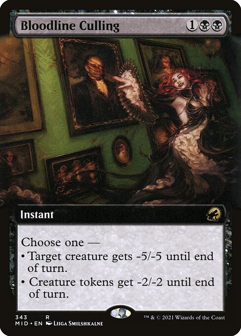 Bloodline Culling (343) [Innistrad: Midnight Hunt] [Extended Art]