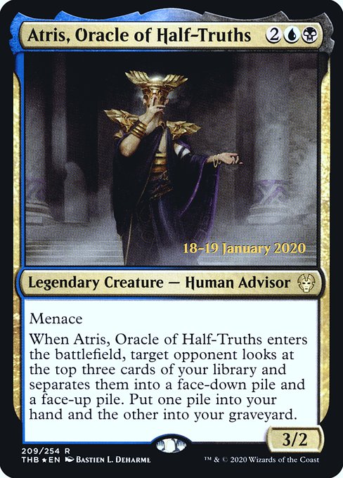 Atris, Oracle of Half-Truths (209s) [Theros Beyond Death Promos]