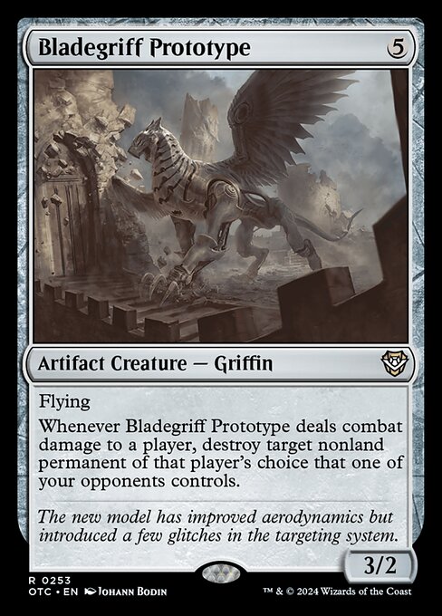 Bladegriff Prototype (253) [Outlaws of Thunder Junction Commander]