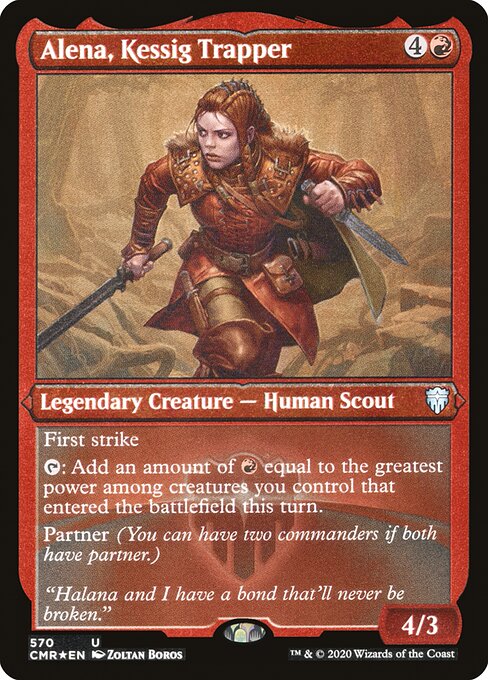 Alena, Kessig Trapper (570) [Commander Legends] [Etched]