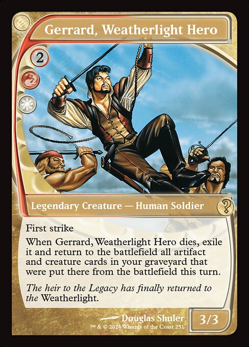 Gerrard, Weatherlight Hero (251) [Mystery Booster 2]