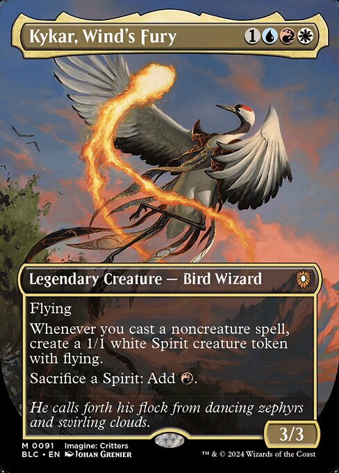 Kykar, Wind's Fury (91) [Bloomburrow Commander]