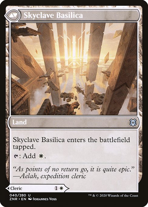 Skyclave Cleric // Skyclave Basilica (40) [Zendikar Rising] Reverse