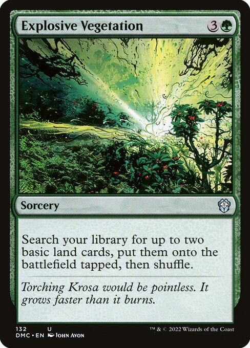 Explosive Vegetation (132) [Dominaria United Commander]