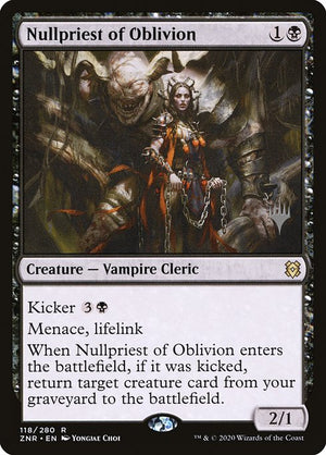 Nullpriest of Oblivion (118p) [Zendikar Rising Promos]