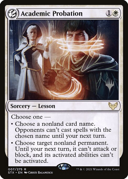 Academic Probation (7p) [Strixhaven: School of Mages Promos]