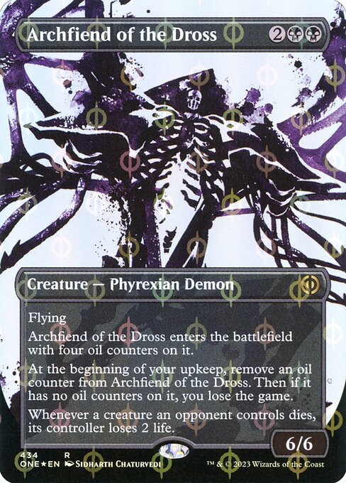 Archfiend of the Dross (434) [Phyrexia: All Will Be One] [Showcase, Borderless]