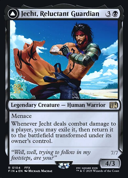 Jecht, Reluctant Guardian // Braska's Final Aeon (104s) [Final Fantasy Promos]