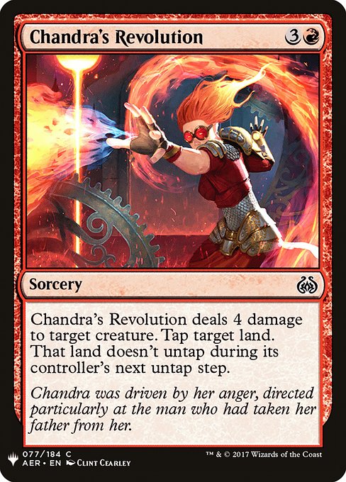 Chandra's Revolution (AER-77) [The List]