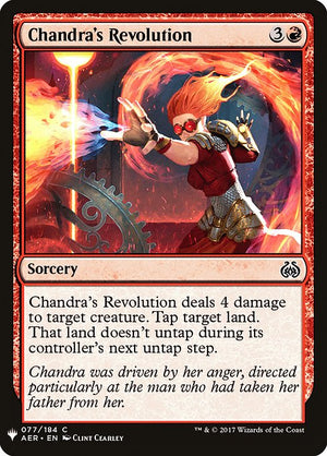 Chandra's Revolution (AER-77) [The List]