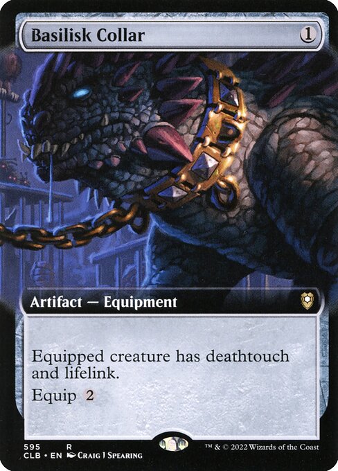 Basilisk Collar (595) [Commander Legends: Battle for Baldur's Gate] [Extended Art]