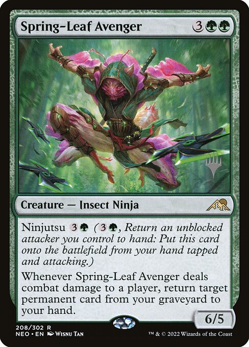 Spring-Leaf Avenger (208p) [Kamigawa: Neon Dynasty Promos]