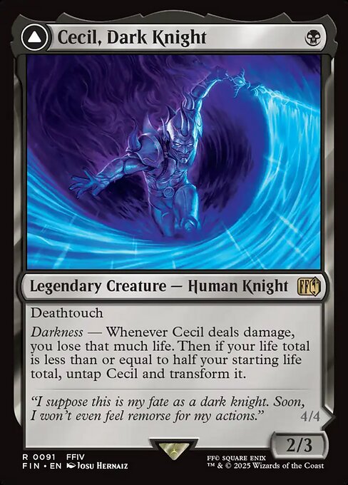 Cecil, Dark Knight // Cecil, Redeemed Paladin (91) [Final Fantasy]