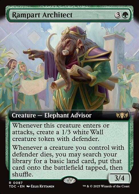 Rampart Architect (87) [Tarkir: Dragonstorm Commander]
