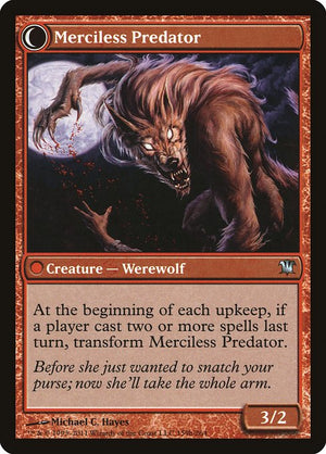 Reckless Waif // Merciless Predator (159) [Innistrad] Reverse