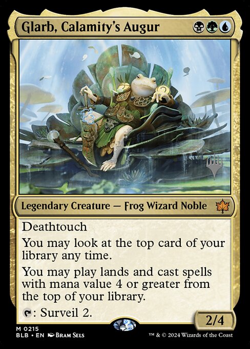 Glarb, Calamity's Augur (215p) [Bloomburrow Promos]