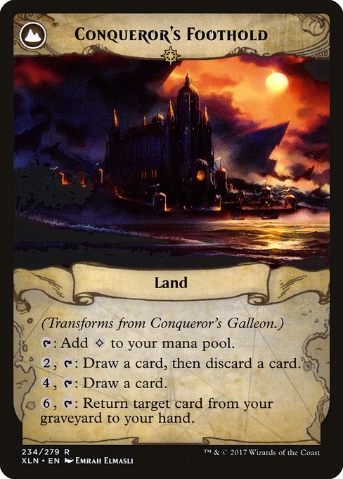 Conqueror's Galleon // Conqueror's Foothold (234) [Ixalan] Reverse