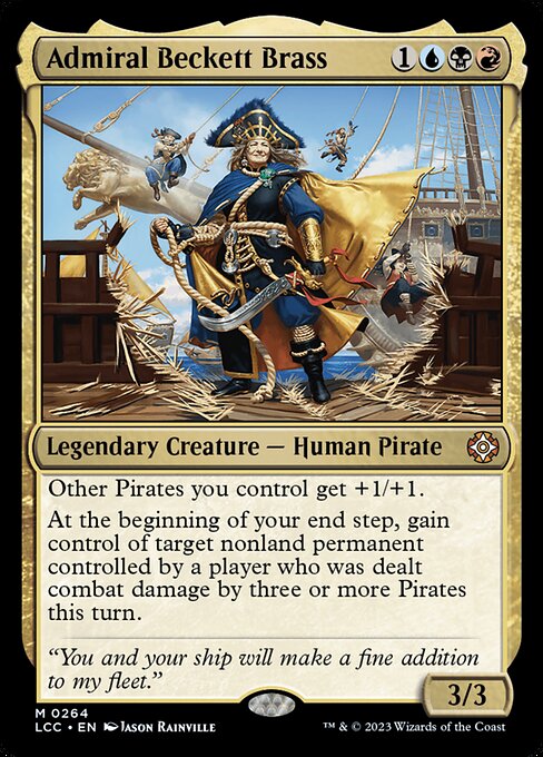 Admiral Beckett Brass (264) [The Lost Caverns of Ixalan Commander]