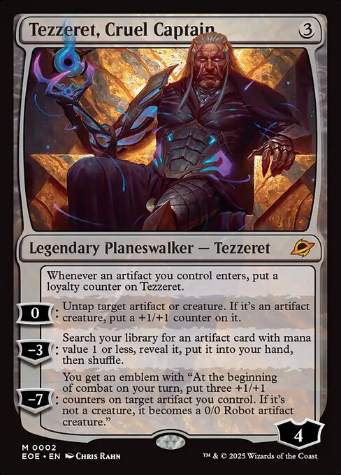 Tezzeret, Cruel Captain (2) [Edge of Eternities]