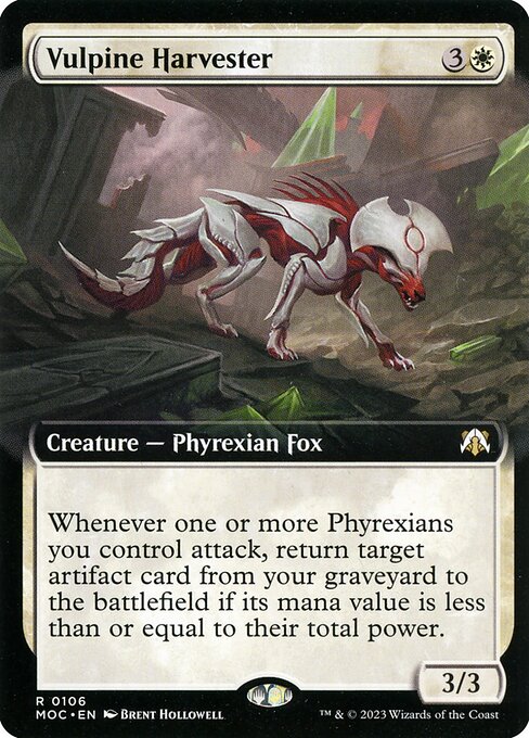 Vulpine Harvester (106) [March of the Machine Commander] [Extended Art]