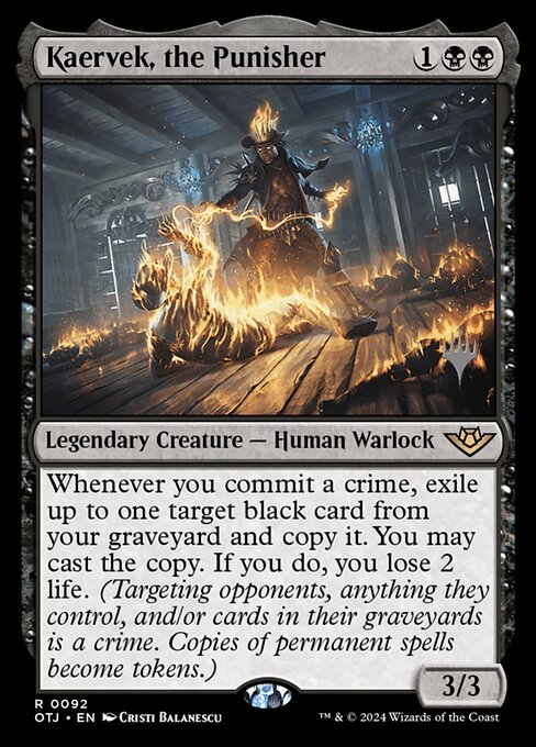 Kaervek, the Punisher (92p) [Outlaws of Thunder Junction Promos]