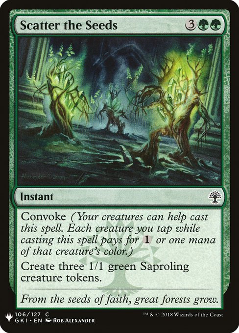Scatter the Seeds (GK1-106) [The List]