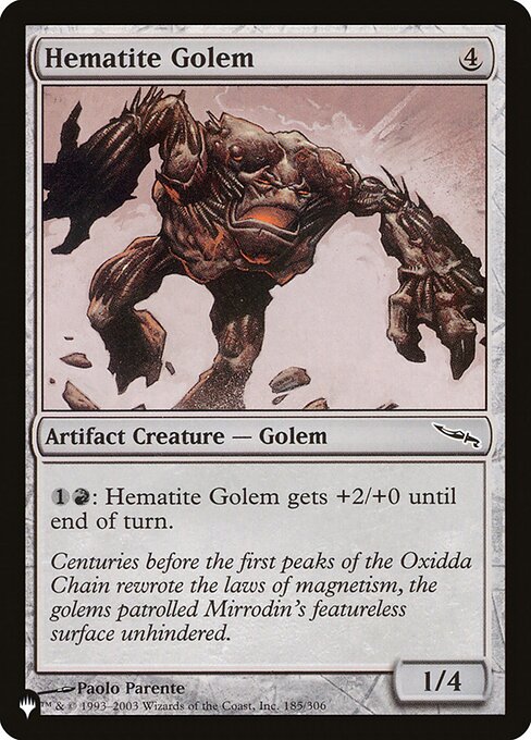 Hematite Golem (MRD-185) [The List]