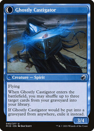 Covetous Castaway // Ghostly Castigator (45) [Innistrad: Midnight Hunt] Reverse