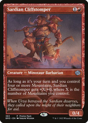 Sardian Cliffstomper (383) [The Brothers' War]
