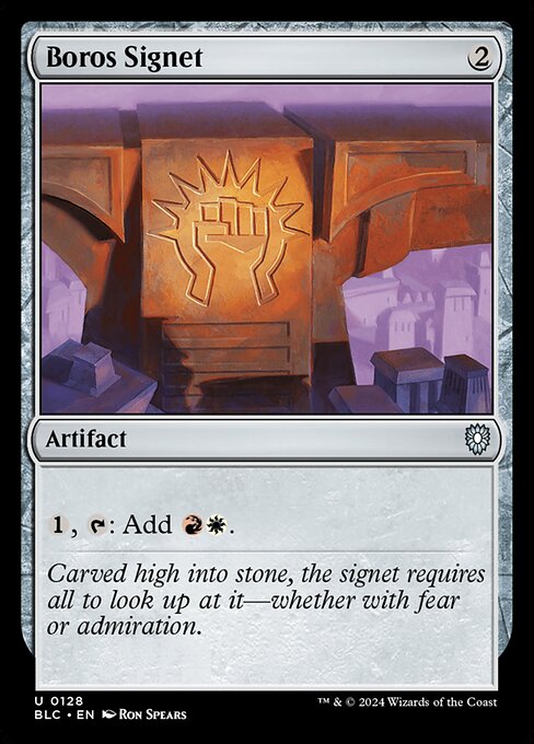 Boros Signet (128) [Bloomburrow Commander]