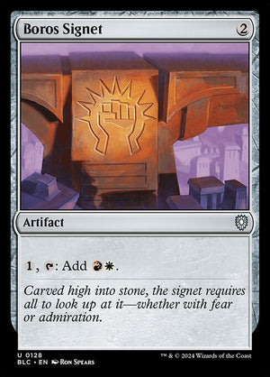 Boros Signet (128) [Bloomburrow Commander]