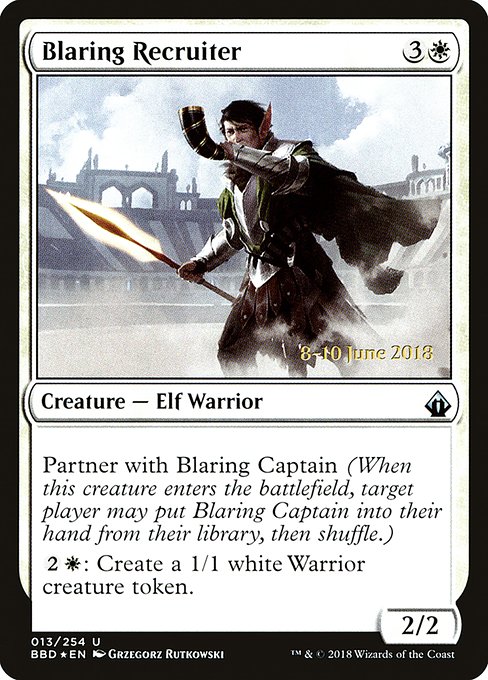 Blaring Recruiter (13s) [Battlebond Promos]