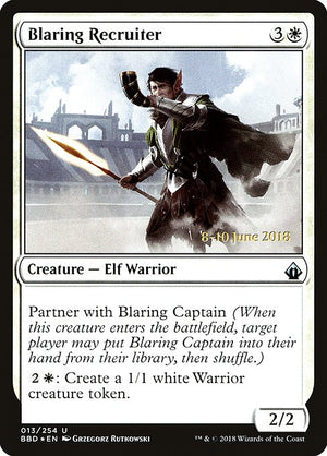 Blaring Recruiter (13s) [Battlebond Promos]