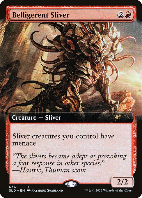 Belligerent Sliver (636) [Secret Lair Drop] [Extended Art]