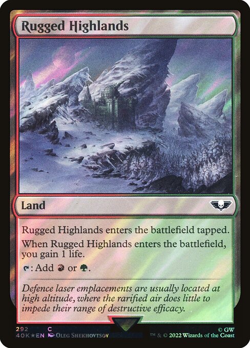 Rugged Highlands (292★) [Warhammer 40,000 Commander]
