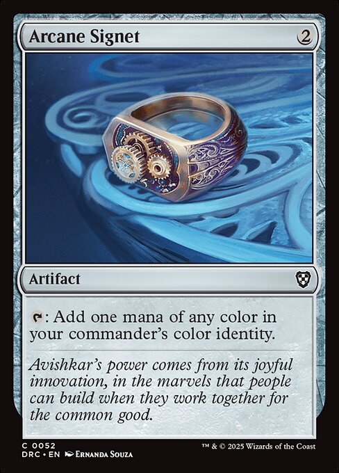 Arcane Signet (52) [Aetherdrift Commander]