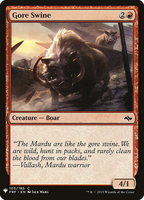 Gore Swine (FRF-103) [The List]