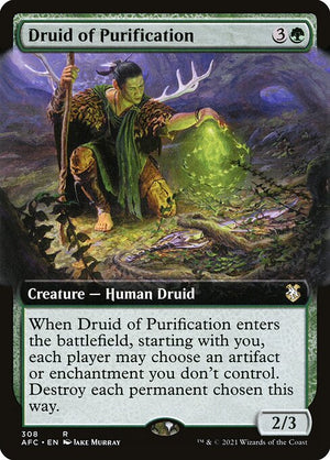 Druid of Purification (308) [Forgotten Realms Commander] [Extended Art]