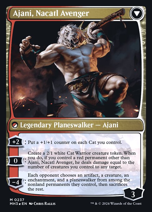 Ajani, Nacatl Pariah // Ajani, Nacatl Avenger (237s) [Modern Horizons 3 Promos]