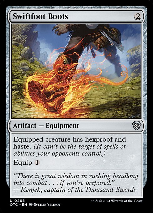 Swiftfoot Boots (268) [Outlaws of Thunder Junction Commander]