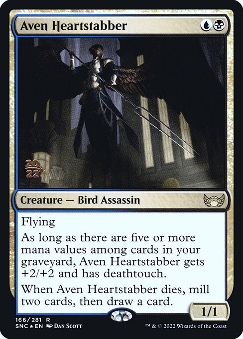 Aven Heartstabber (166s) [Streets of New Capenna Promos]