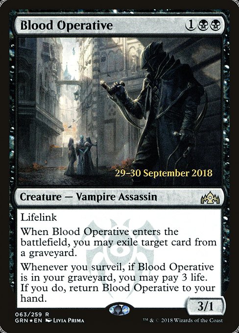 Blood Operative (63s) [Guilds of Ravnica Promos]