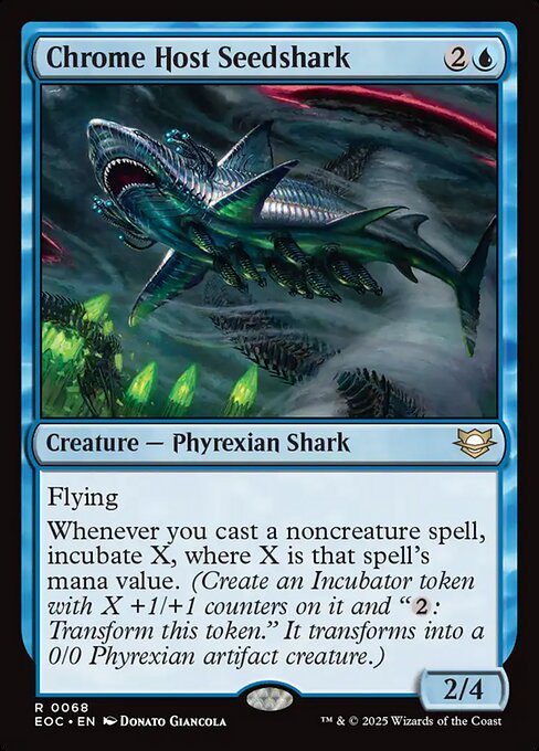 Chrome Host Seedshark (68) [Edge of Eternities Commander]