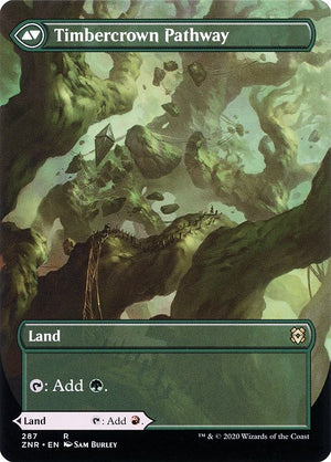 Cragcrown Pathway // Timbercrown Pathway (287) [Zendikar Rising] [Borderless] Reverse