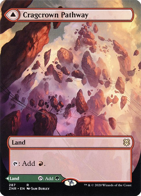 Cragcrown Pathway // Timbercrown Pathway (287) [Zendikar Rising] [Borderless]