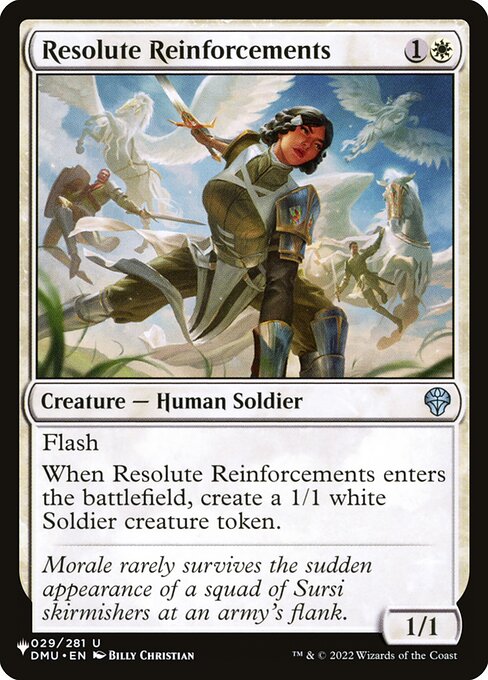 Resolute Reinforcements (DMU-29) [The List]