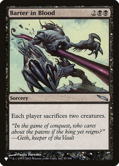 Barter in Blood (MRD-57) [The List]