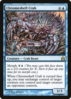 Chromeshell Crab (41) [Commander 2011]